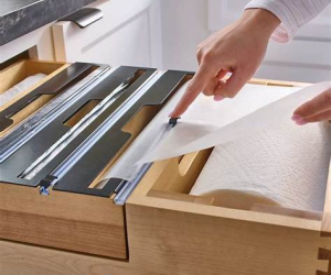 Lifestylerascraftsman The Würth Baer Facts Blog Rev A Shelf Craftsman Collection Paper Towel Drawer with built in foilplastic wraproll storage