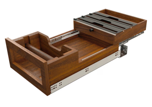 craftsmaninwalnut The Würth Baer Facts Blog Rev A Shelf Craftsman Paper Towel Drawer with Built In Roll Storage in Walnut